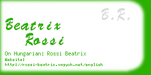 beatrix rossi business card